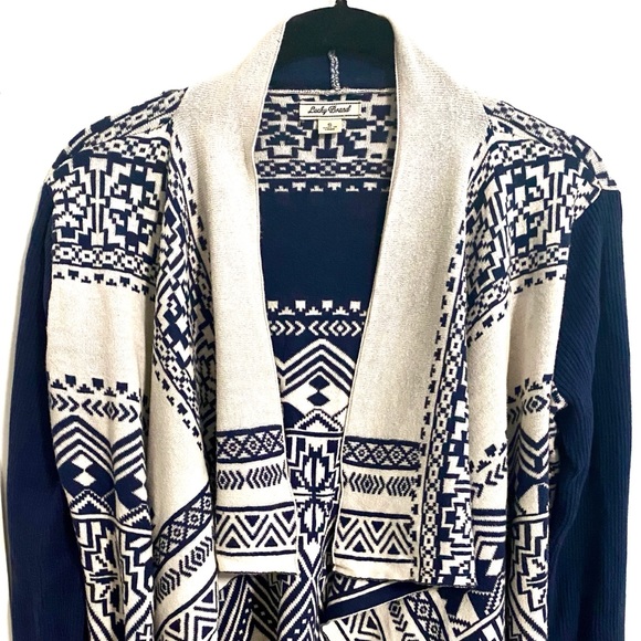 Lucky Brand Sweaters - Lucky Brand Scarf Pattern Cardigan Size S
